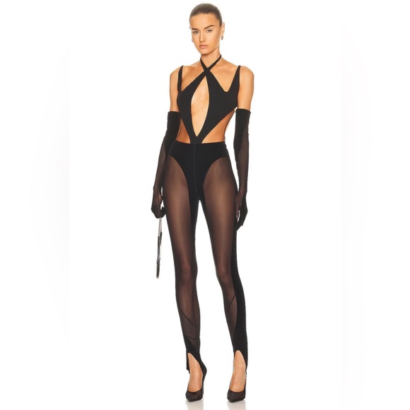 Wolford x Mugler Flock Shaping Leggings - Picture 4 of 6